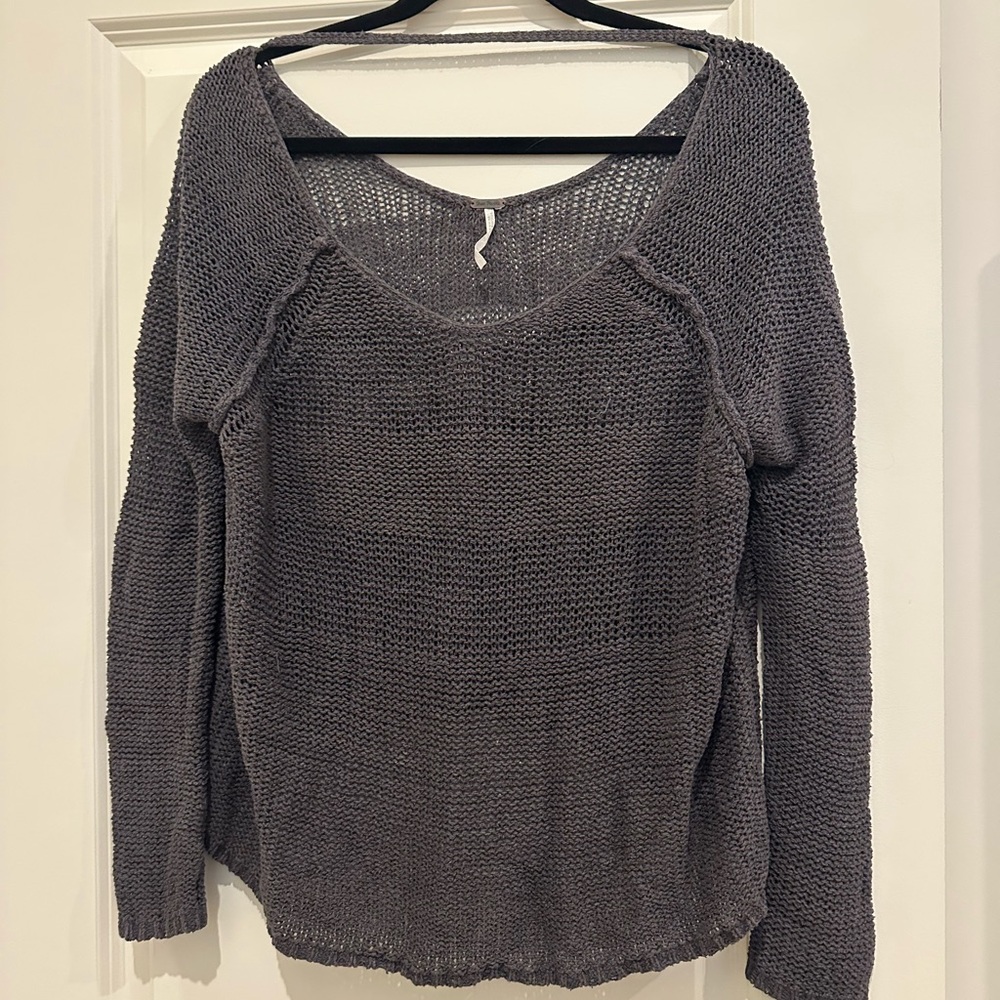Free People blue/grey sweater